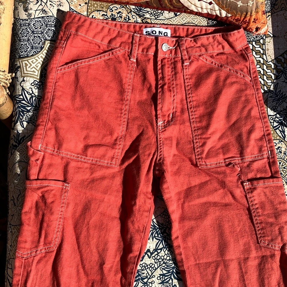 S.O.N.G. 9 / 29 100% cotton carpenter pants canvas denim